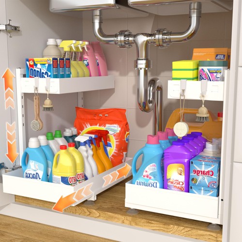 Under sink organizer - under, bathroom